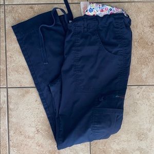 Koi navy scrub bottom